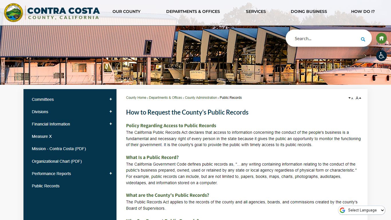 How to Request the County's Public Records | Contra Costa County, CA ...